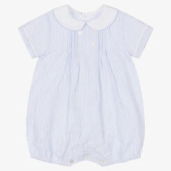 Sarah Louise Baby Boys Blue & White Shortie