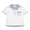 Sarah Louise Baby Boys White Polo Shirt