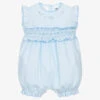 Sarah Louise Baby Girls Blue Smocked Shortie