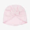 Sarah Louise Baby Girls Pink Cotton Turban