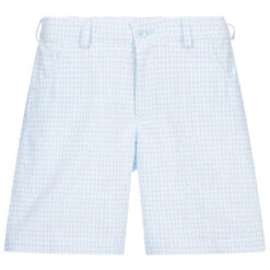 Sarah Louise Blue Check Cotton Shorts -Sarah Louise Kids Boutique sarah louise blue check cotton shorts 358846 5cec70fb137ef5f4ba191589f3d139b48c727357