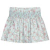 Sarah Louise Blue Cotton Floral Skirt