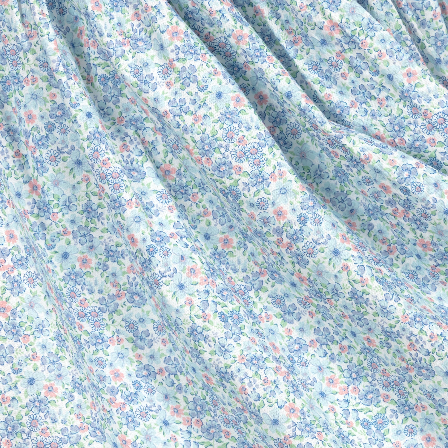 Sarah Louise Blue Floral Smocked Dress 4 Sarah Louise Blue Floral Smocked Dress - Image 4