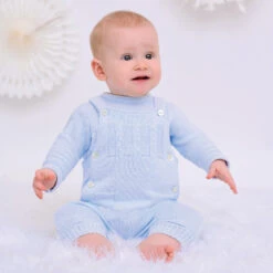 Sarah Louise Kids Boutique -Sarah Louise Kids Boutique sarah louise blue knitted baby dungaree set 464378 29e8c610abeccc833904685b200b1307da9f21ea outfit