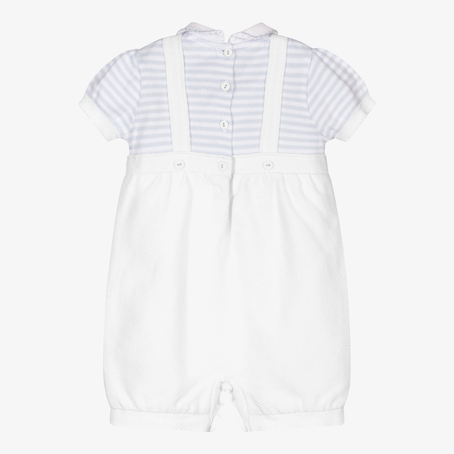 Sarah Louise Blue & White Baby Shortie 2 Sarah Louise Blue & White Baby Shortie - Image 2