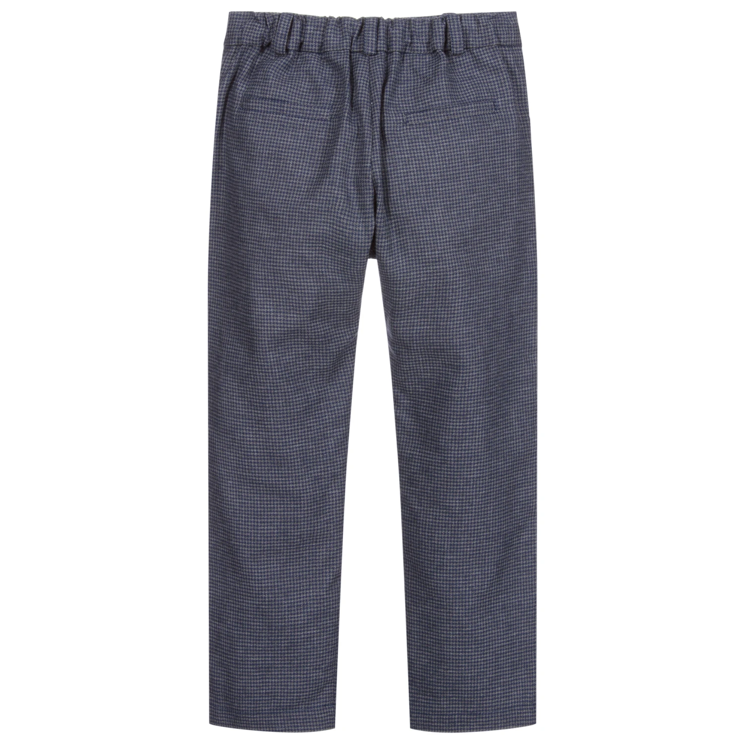 Sarah Louise Boys Blue Check Trousers 2 Sarah Louise Boys Blue Check Trousers - Image 2