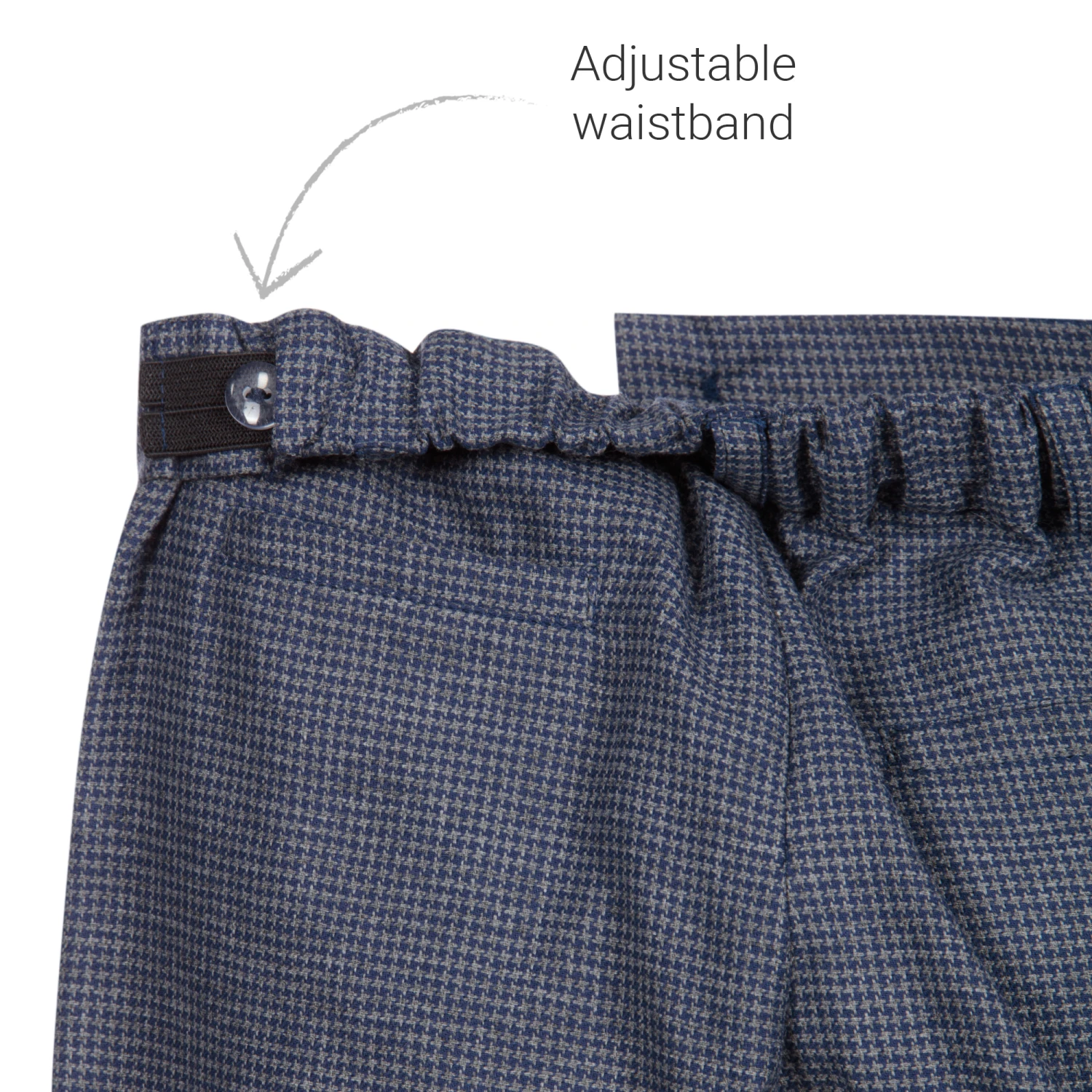 Sarah Louise Boys Blue Check Trousers 3 Sarah Louise Boys Blue Check Trousers - Image 3