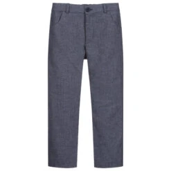 Sarah Louise Boys Blue Check Trousers