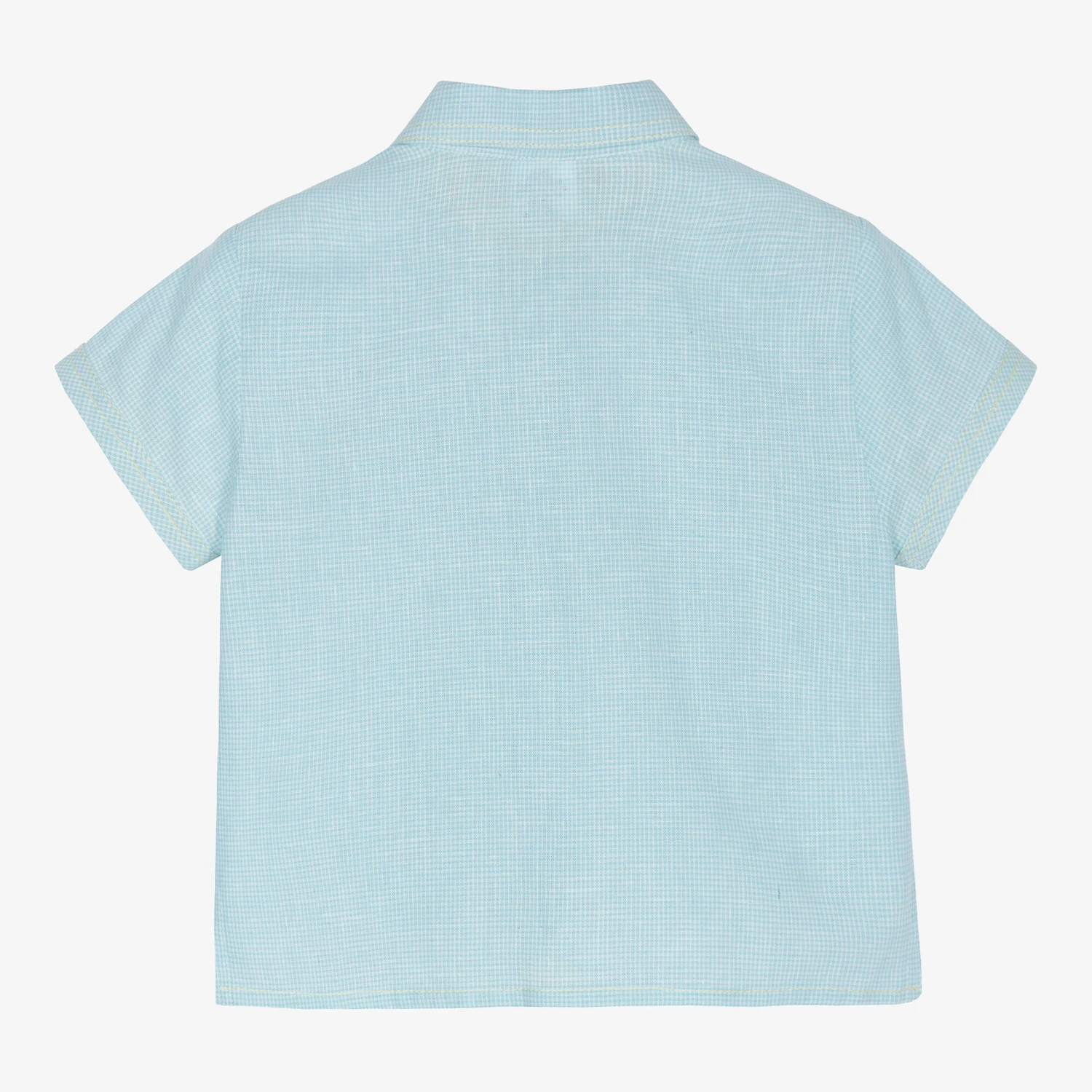 Sarah Louise Boys Blue Cotton Shirt 2 Sarah Louise Boys Blue Cotton Shirt - Image 2