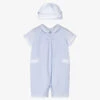 Sarah Louise Boys Blue Shortie & Hat Set