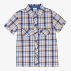 Sarah Louise Boys Checked Cotton Shirt