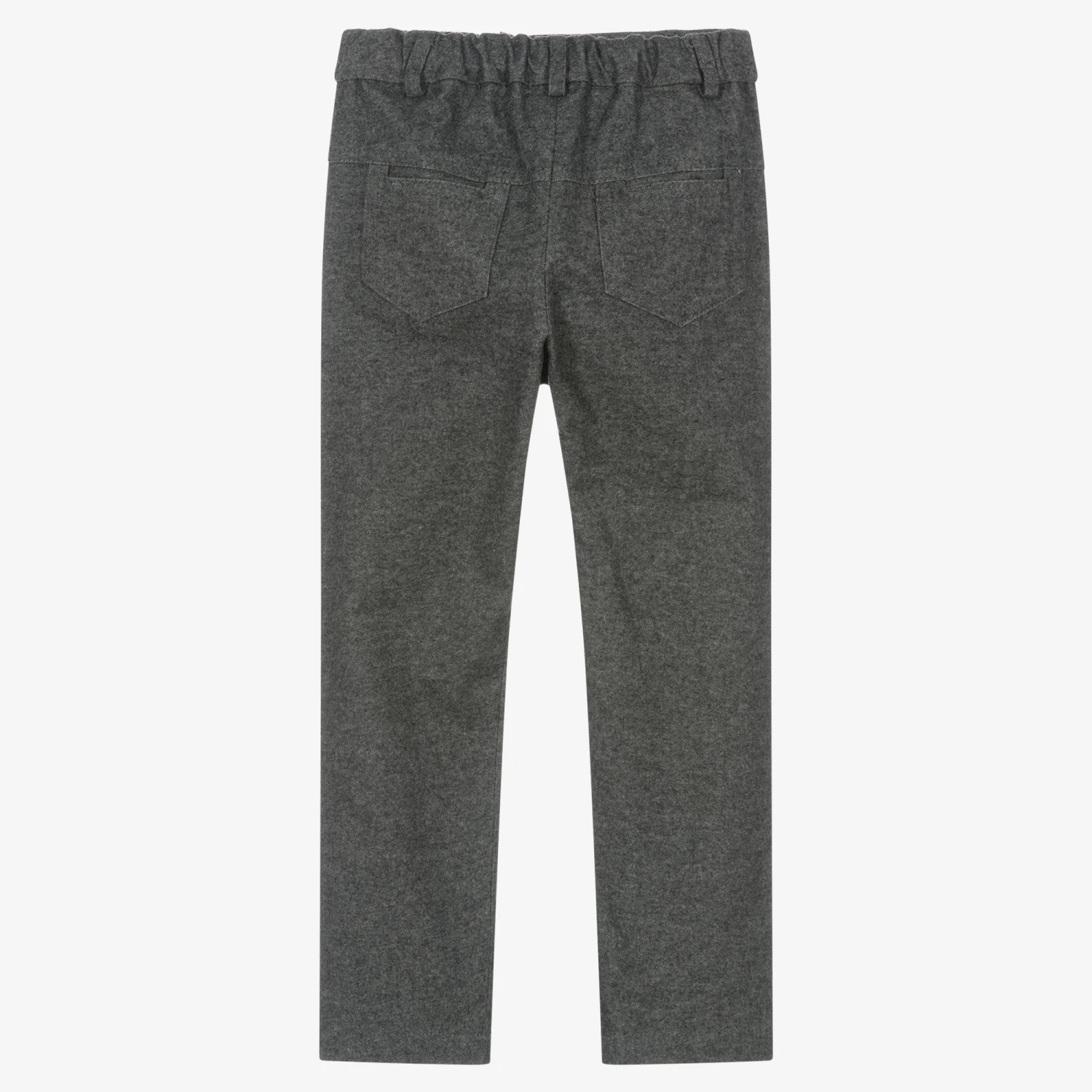 Sarah Louise Boys Grey Brushed Cotton Trousers 2 Sarah Louise Boys Grey Brushed Cotton Trousers - Image 2