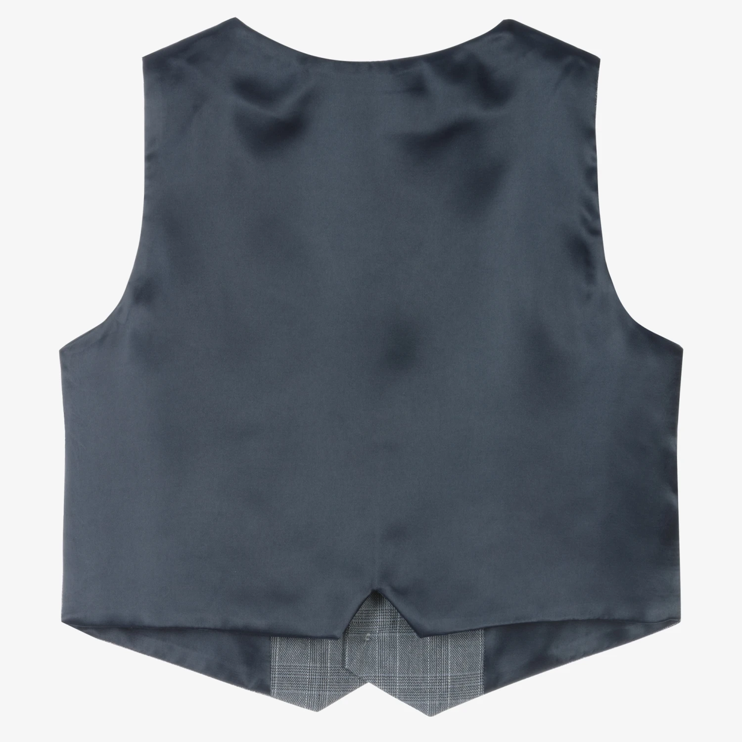 Sarah Louise Boys Grey Check Waistcoat 2 Sarah Louise Boys Grey Check Waistcoat - Image 2