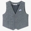 Sarah Louise Boys Grey Check Waistcoat