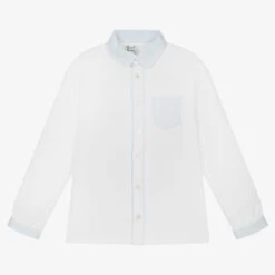 Sarah Louise Boys White Cotton Jersey Shirt