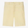 Sarah Louise Boys Yellow Cotton Shorts