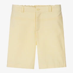 Sarah Louise Boys Yellow Cotton Shorts