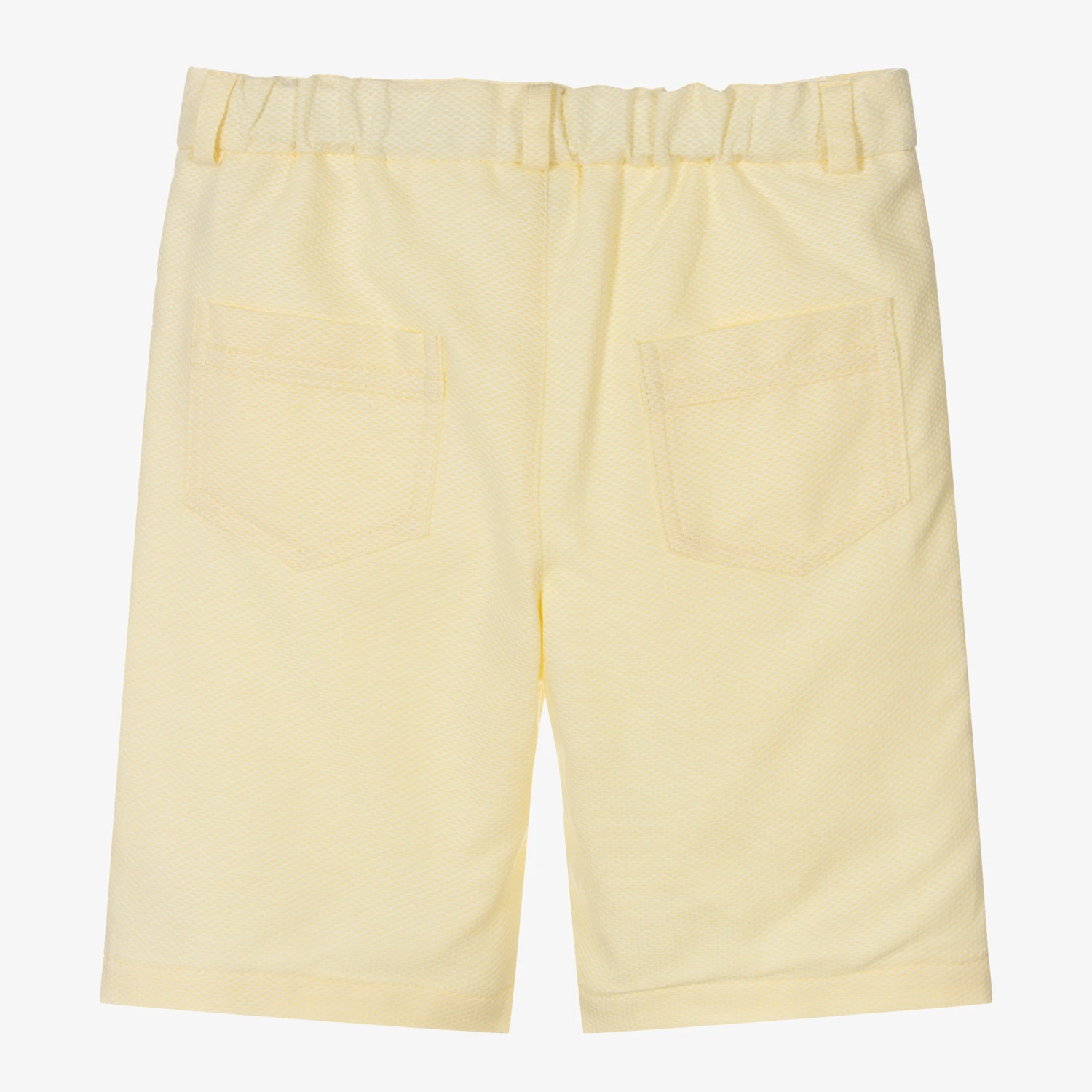 Sarah Louise Boys Yellow Cotton Shorts 2 Sarah Louise Boys Yellow Cotton Shorts - Image 2