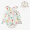 Sarah Louise Girls Floral Cotton Dress Set