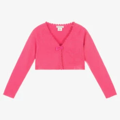 Sarah Louise Girls Hot Pink Bolero Cardigan