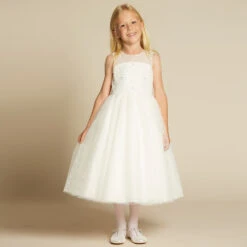 Sarah Louise Girls Ivory Embellished Tulle Dress -Sarah Louise Kids Boutique sarah louise girls ivory embellished tulle dress 121408 191cac9c35578649524199fe8a42e6d8e5a53308