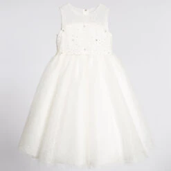 Sarah Louise Girls Ivory Embellished Tulle Dress -Sarah Louise Kids Boutique sarah louise girls ivory embellished tulle dress 121408 3b940a9701e5c6783abafff18ea4c89e97a85622