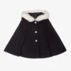 Sarah Louise Girls Navy Blue Cape