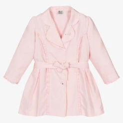 Sarah Louise Girls Pale Pink Dress Coat