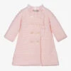Sarah Louise Girls Pale Pink Knitted Coat