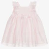 Sarah Louise Girls Pink Cotton Dress