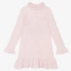 Sarah Louise Girls Pink Cotton Knit Dress