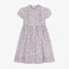 Sarah Louise Girls Pink Floral Cotton Dress