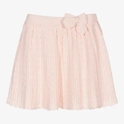 Sarah Louise Girls Pink Knitted Skirt