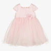 Sarah Louise Girls Pink Tulle Occasion Dress