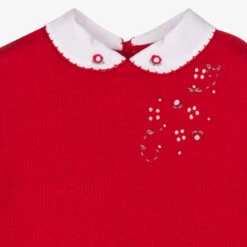 Sarah Louise Girls Red Cotton Knit Romper 5 Sarah Louise Girls Red Cotton Knit Romper -Sarah Louise Kids Boutique sarah louise girls red cotton knit romper 450678 2c9b5e24996021ba7bc706b323be59520695302d
