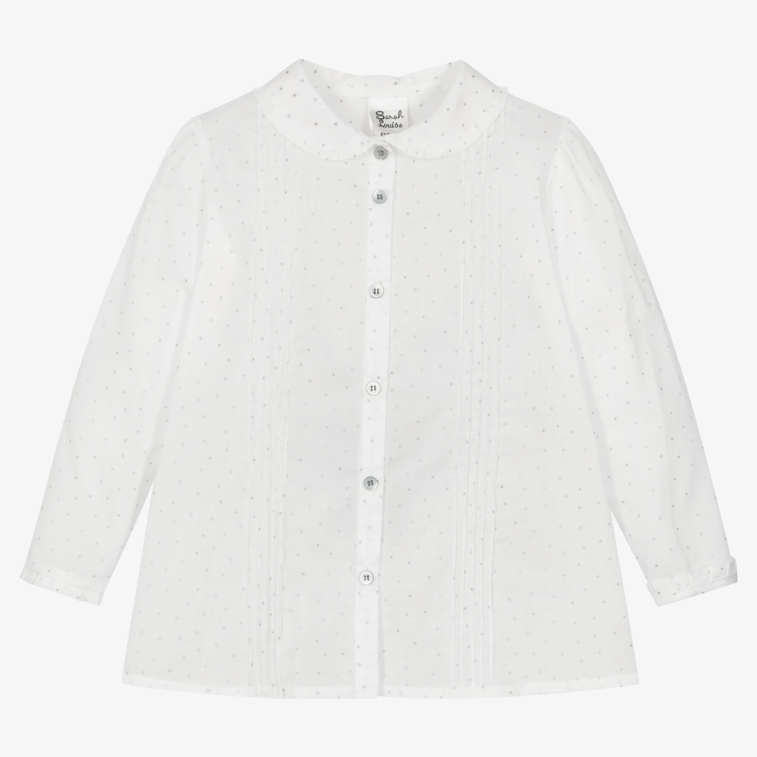 Sarah Louise Girls White Cotton Blouse 1 Sarah Louise Girls White Cotton Blouse