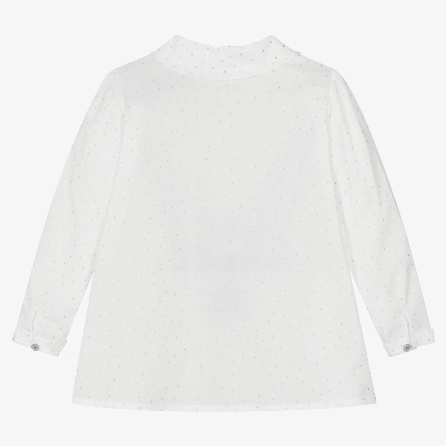 Sarah Louise Girls White Cotton Blouse 2 Sarah Louise Girls White Cotton Blouse - Image 2