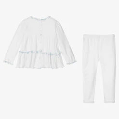Sarah Louise Girls White Cotton Legging Set -Sarah Louise Kids Boutique sarah louise girls white cotton legging set 478322 f9880d4ec17f1c5062a717cdf3ce96a5f3a1a556