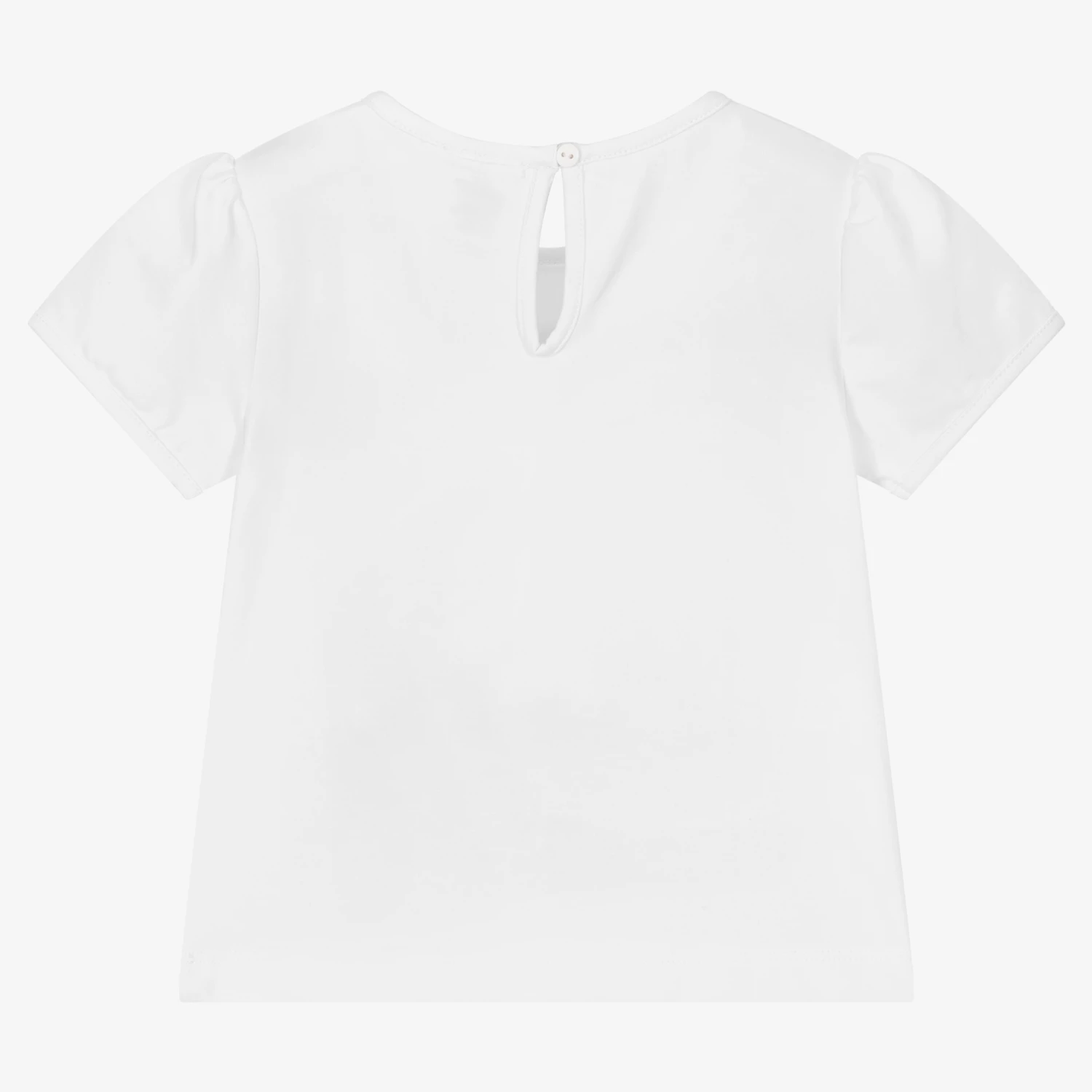 Sarah Louise Girls White Cotton T-Shirt 2 Sarah Louise Girls White Cotton T-Shirt - Image 2