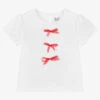 Sarah Louise Girls White Cotton T-Shirt