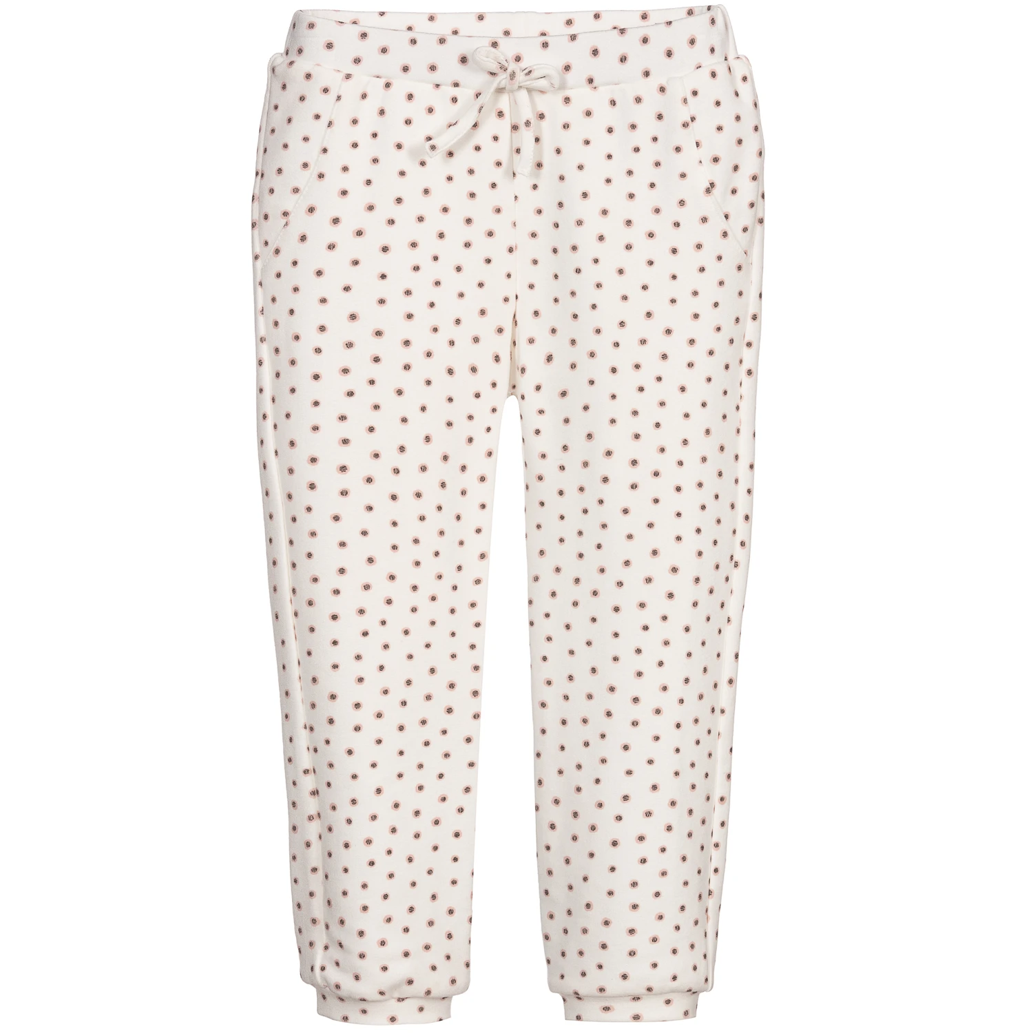 Sarah Louise Girls White Jersey Trousers 1 Sarah Louise Girls White Jersey Trousers