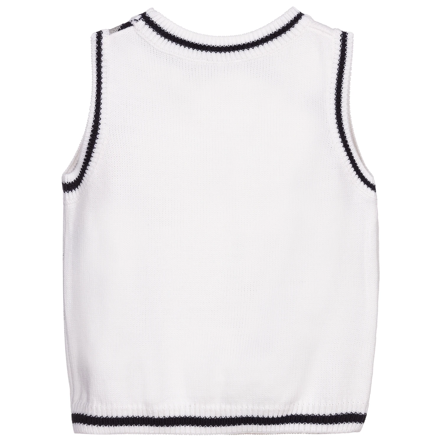 Sarah Louise Girls White Knitted Sweater 2 Sarah Louise Girls White Knitted Sweater - Image 2