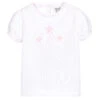 Sarah Louise Girls White Knitted Top