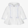 Sarah Louise Girls White Padded Coat