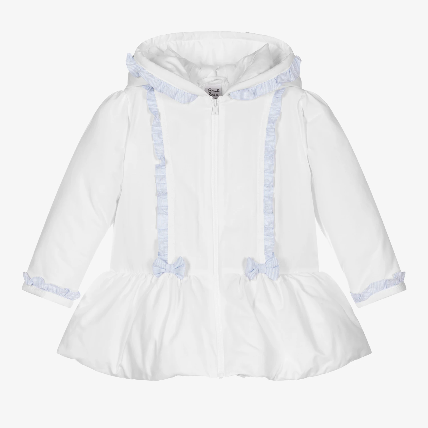 Sarah Louise Girls White Padded Coat 1 Sarah Louise Girls White Padded Coat