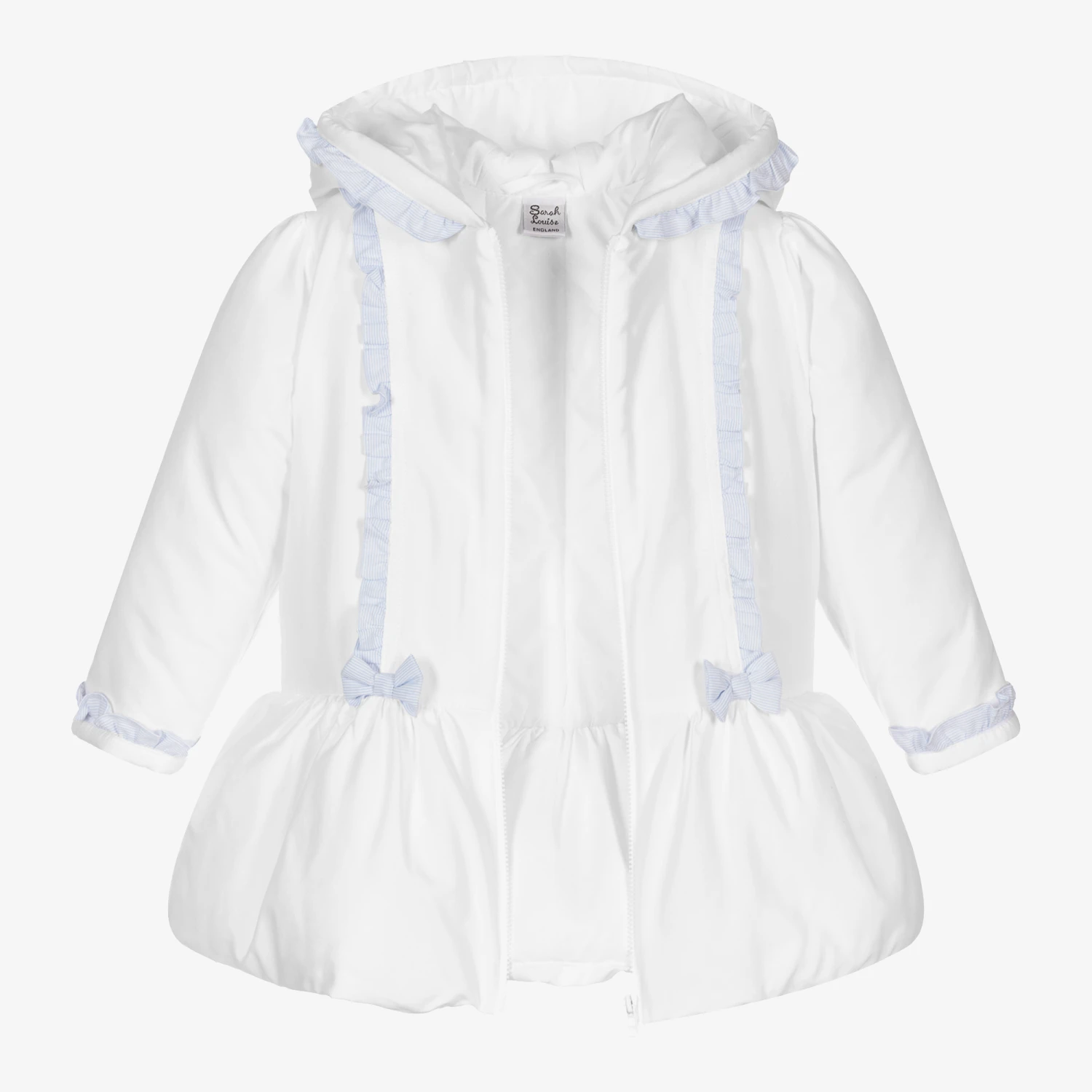 Sarah Louise Girls White Padded Coat 3 Sarah Louise Girls White Padded Coat - Image 3