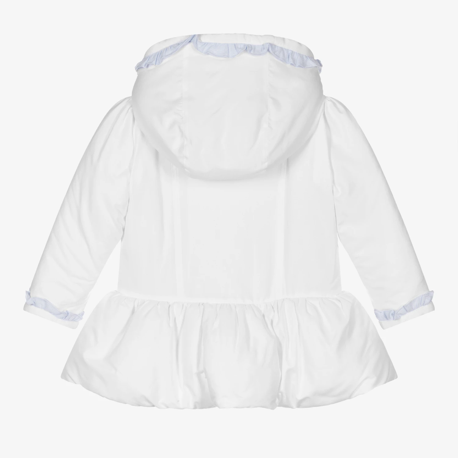 Sarah Louise Girls White Padded Coat 2 Sarah Louise Girls White Padded Coat - Image 2