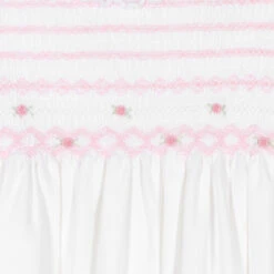 Sarah Louise Girls White Smocked Cotton Dress -Sarah Louise Kids Boutique sarah louise girls white smocked cotton dress 517271 199d1482bd80ea549f99b4c314251089873248b6