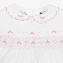 Sarah Louise Girls White Smocked Rose Dress -Sarah Louise Kids Boutique sarah louise girls white smocked rose dress 464437 ee8cfee6679953ccdb9151fbe0b6509bc00774e0
