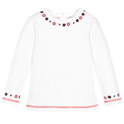 Sarah Louise Girls White Top